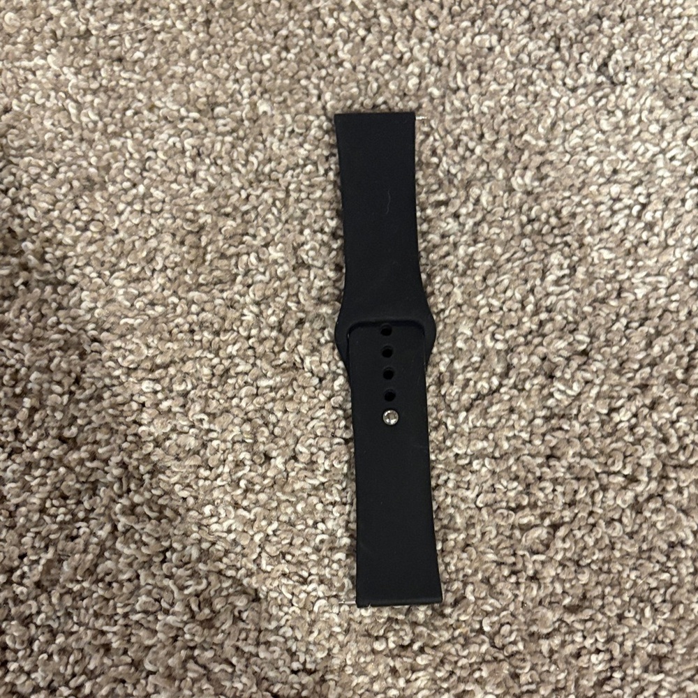 Replacement Black Silicone Wristband for Smartwatches